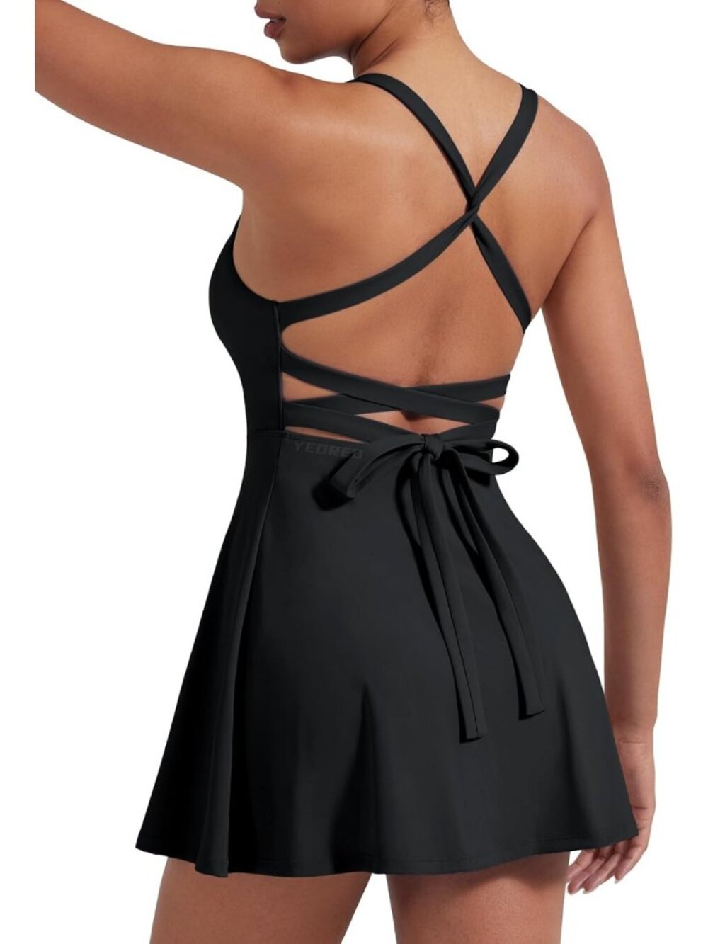 Stylish Backless Tennis Dress with Shorts | Women's Workout & Activewear Dress